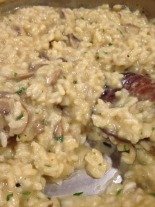 creamy mushroom risotto