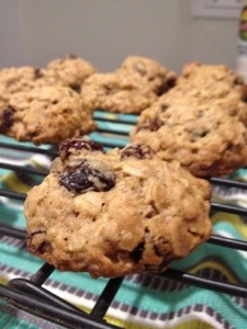 Chewy oatmeal raisin pecan&nbsp;cookies